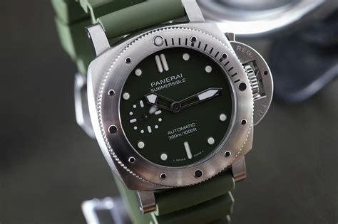 Introducing The Panerai Submersible Verde Militare 42mm